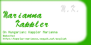 marianna kappler business card